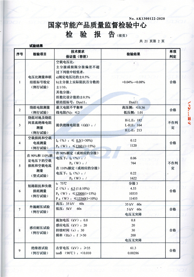 高低压试验报告-S11-1250丰宁丰宁丰宁油浸式变压器-2.jpg